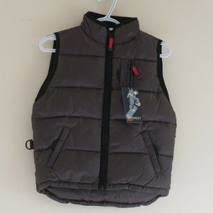 GAP KIDS  Chocolate Brown Puffer Vest,  Down Fill,  Med (sz 7/8), NWT